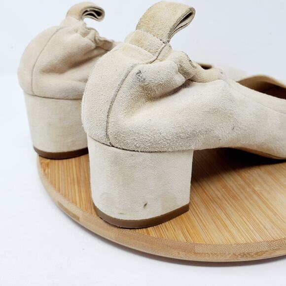 Everlane The Day Heel Shoes Womens‎ 6.5 Suede Leather Block Pump Italy - Picture 14 of 14